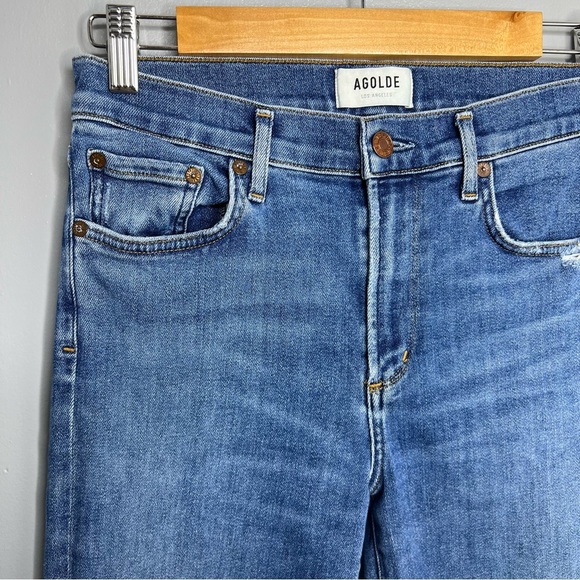 AGOLDE Sophie Skinny Distressed Denim Jeans - Picture 3 of 6